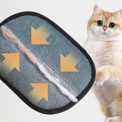 Pet Hair Removal Tool Reusable Static Removal Gloves, Double-Sided Grooming Gloves for Pets Removes Pet Fur Hair for Carpets