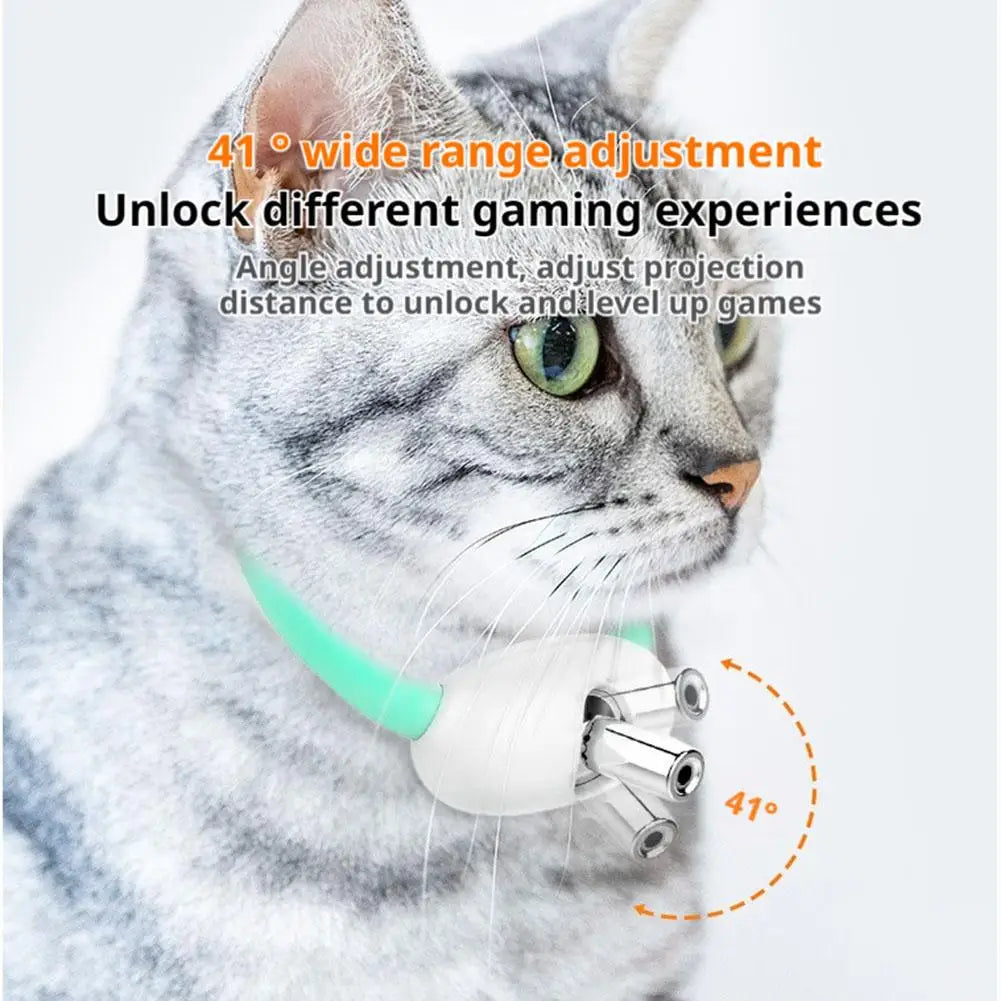 Laser Cat Teaser Collar Smart Cat Teaser Toy Pet Supplies Self-Entertainment Automatic Cat Teaser Toy Cat Teasing Artifact