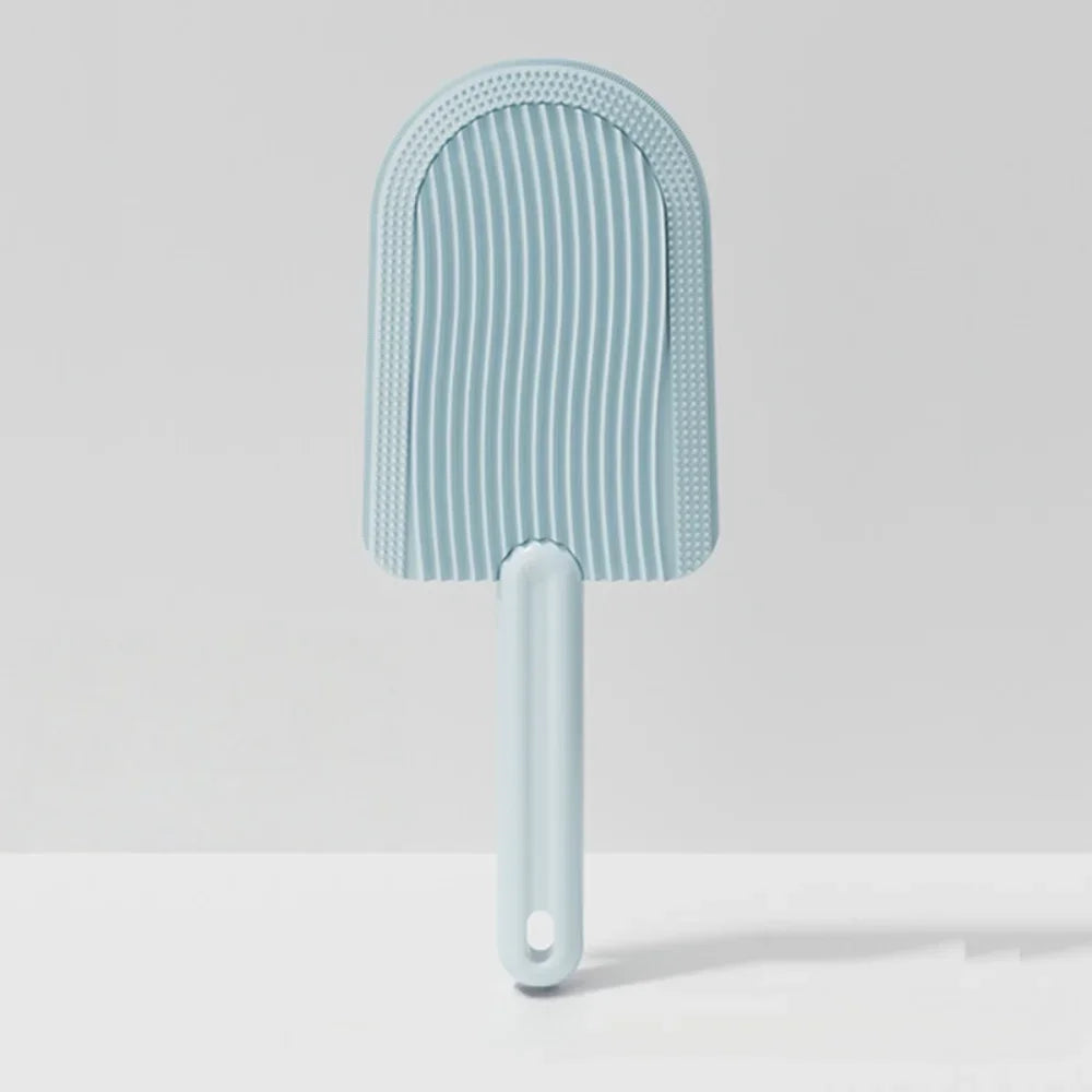 Dual-Sided Pet Grooming Brush: Detangling & Shedding Tool on One Side, Gentle Massage Bristles on the Reverse - for Pets