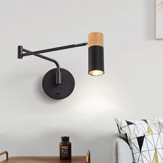 Modern Living Room Rocking Arm Wall Lamp bedlamps for bedroom Hotel Creative Telescopic Foldable Reading Wall Lamps