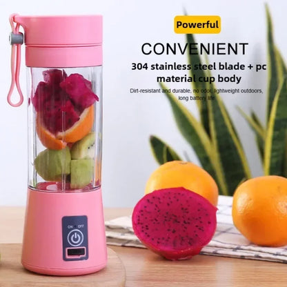 Portable Electric Handheld Blender Rechargeable Travel Fruit Juicer Cup Mini Mixer for Smoothies Milkshakes
