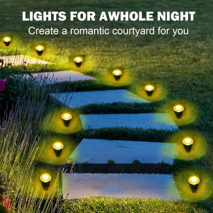 Solar Garden Lights 30LED Solar Lights Outdoor Waterproof Pilot Light String for Lawn Trails Camping Birthday Holiday Decorative