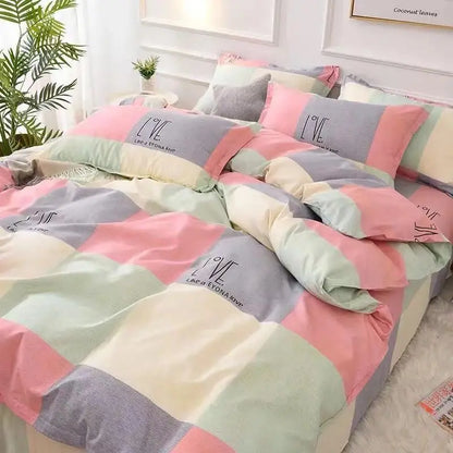 Soft Duvet Cover Polyester Flower Printed Double Comforter Bedding Quilt Cover for Queen/King Couple Single Bed Capa De Edredon
