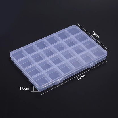 1pcs Transparent Plastic Storage Box Multifunctional Jewelry Box For Jewelry Organizer Storage Small Item Supplies Container Box