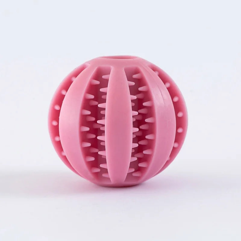 Dog Toy Ball Interactive Rubber Balls Puppy Chewing Toys Pet Tooth Cleaning Ball Cats Pets Food Treat Feeder Silicone Balls Toy