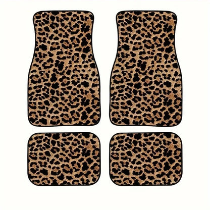 4Pcs Durable Bohemian Car Floor Mats Anti-slip Dirty Resistant Persian Carpet Car Decoration Heavy Duty Car Floor Protector Rugs