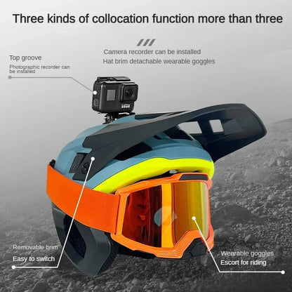 Off-Road Mountain Motorcycle Helmet – Full Face Safety with Lightweight Durability for Ultimate Riding Performance