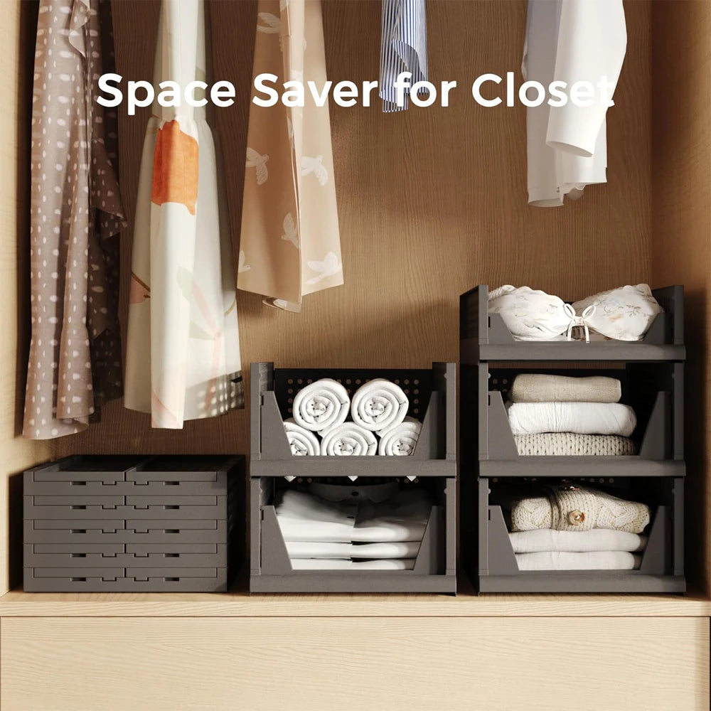 Clothing Storage Drawer, Large-capacity Foldable Storage Basket, Storage Box, Household Clothing Storage Drawer, Storage Shelf