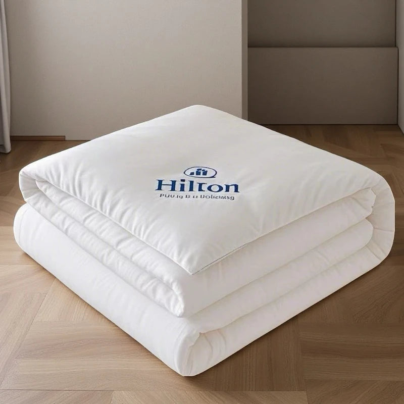 Hilton Five Star Hotel down Alternative Comforter Thick Warmth Spring Autumn Cotton Comforter Core Student Dormitory Quilt