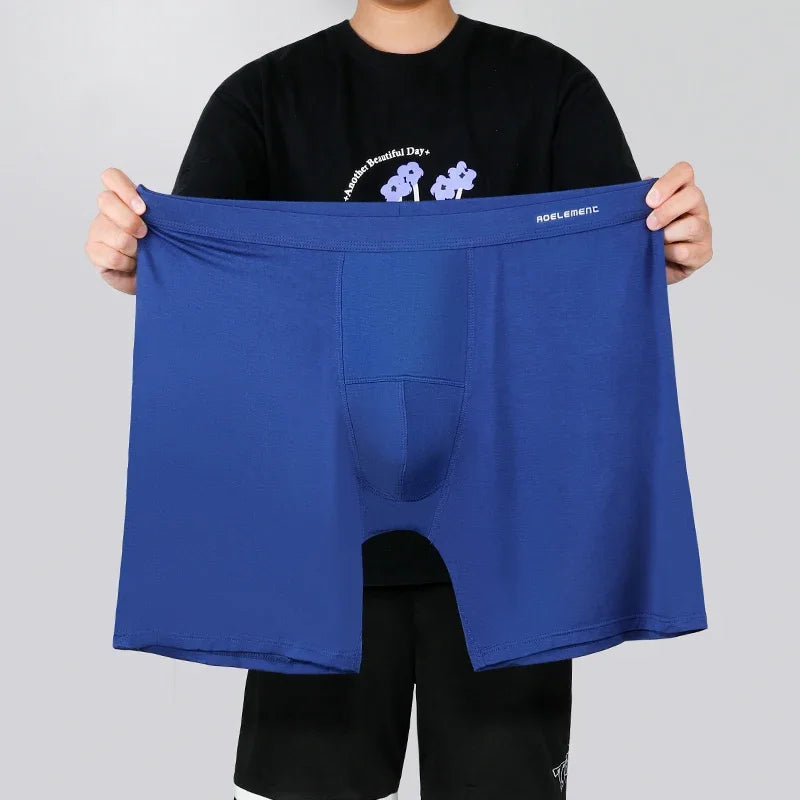 Men's sports extended leg underwear Modal boxers running anti-wear leg quick dry long boxer shorts
