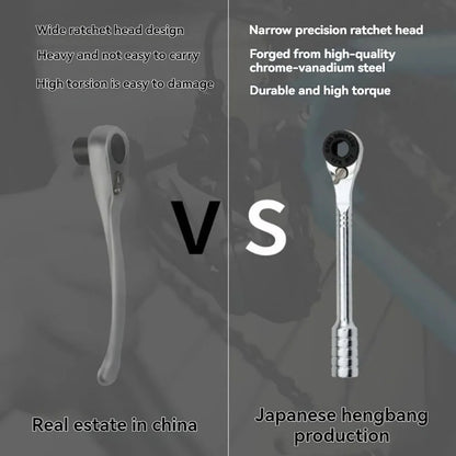 1/4-inch Ratchet Wrench Set, Multi-Angle Design, Portable Hand Repair Tool Kit, for Confined Spaces & Daily Repairs