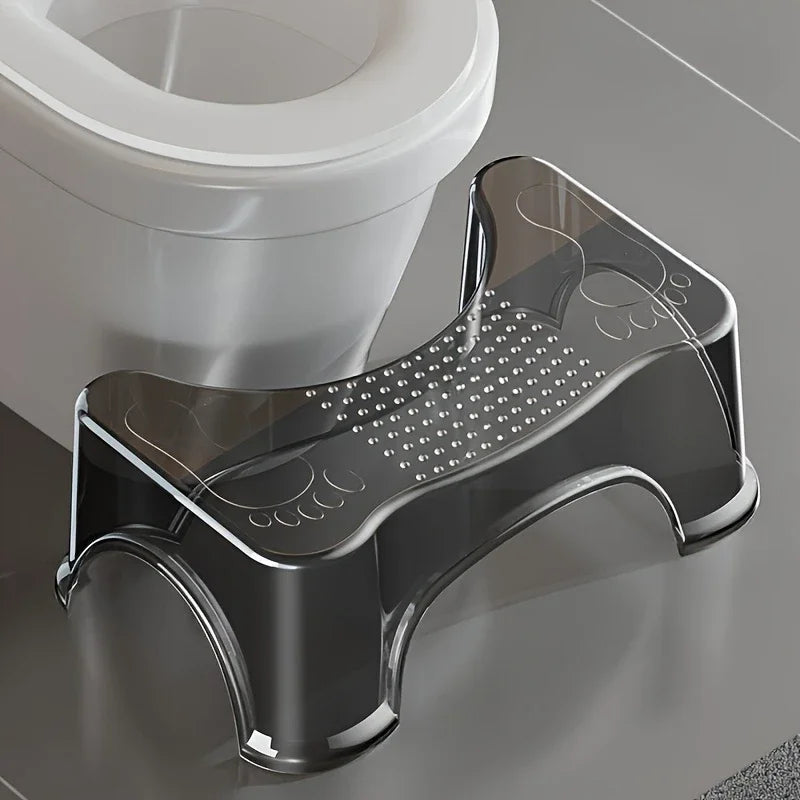 Modern design high toilet seat with waterproof anti-slip footrest, thick squatting platform for adults and elderly