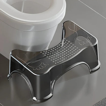 Modern design high toilet seat with waterproof anti-slip footrest, thick squatting platform for adults and elderly