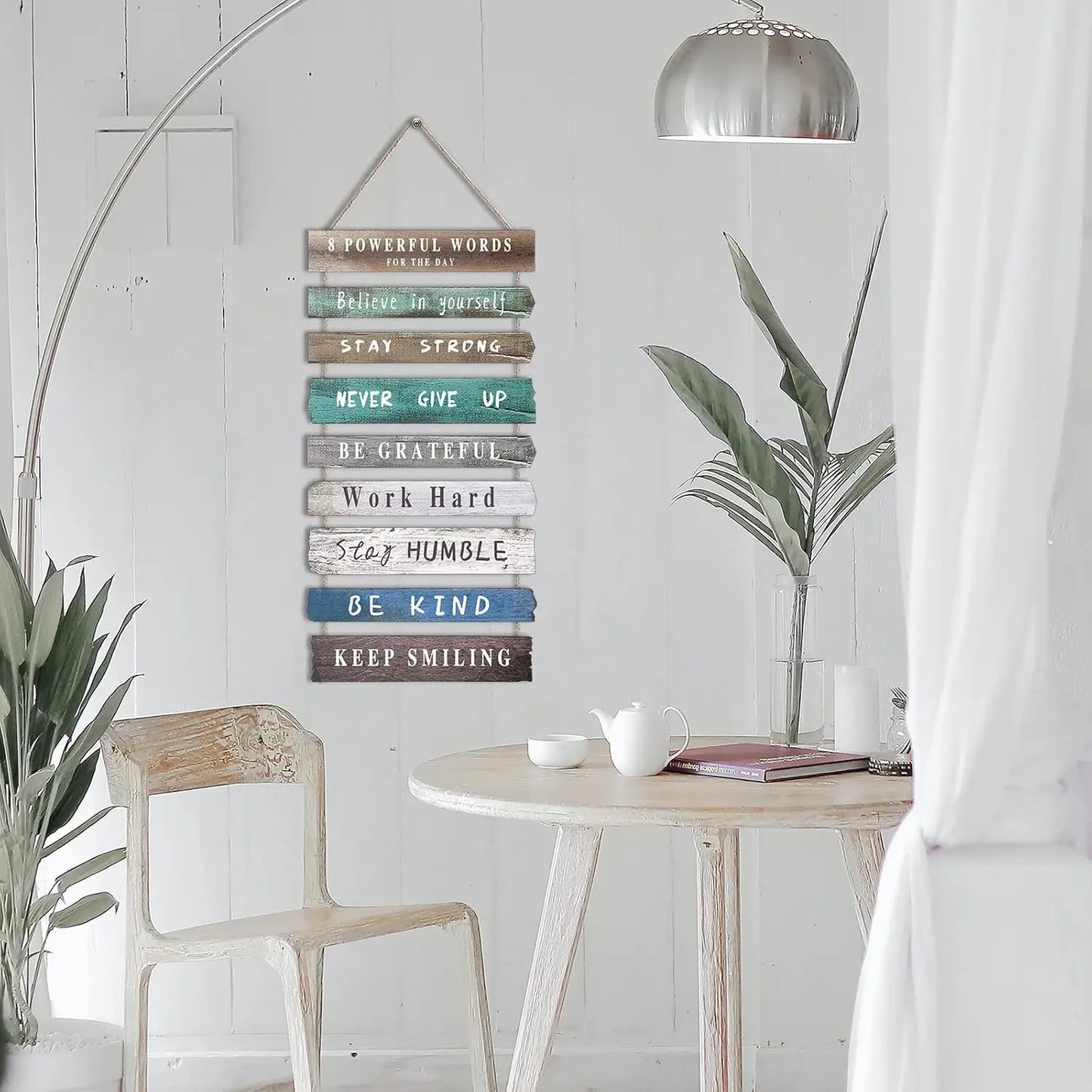 Inspirational Wall Art Decor for Office, Wooden Rustic Hanging Wall Art Decoration Sign, Wall Art for Home Living Room Bedroom