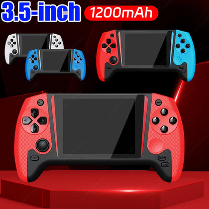 Portable Game Console 3.5inch LCD Screen Built-in 500 Games Nostalgic Game Console 1200mAh Video Game Console for Single Player