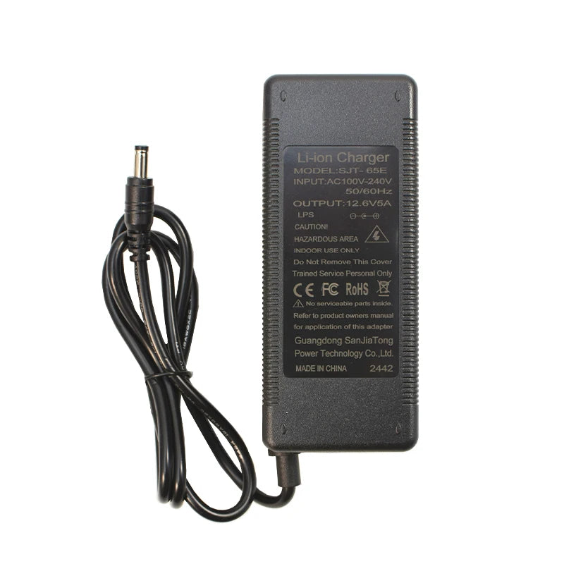 12.6V 5A Lithium Battery Charger for 3S 18650 Li-ion Packs (12V) EU/US/UK/AU Plug High Quality Charger