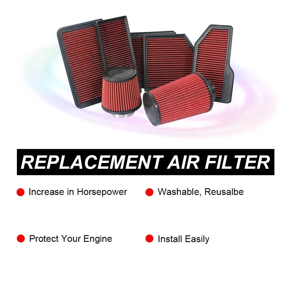 Car Sport High Flow Air Filter For Audi A3 Q2 S3 TT Volkswagen Golf VIl Polo Tiguan Touran Passat Skoda Octavia Seat Ibiza Leon