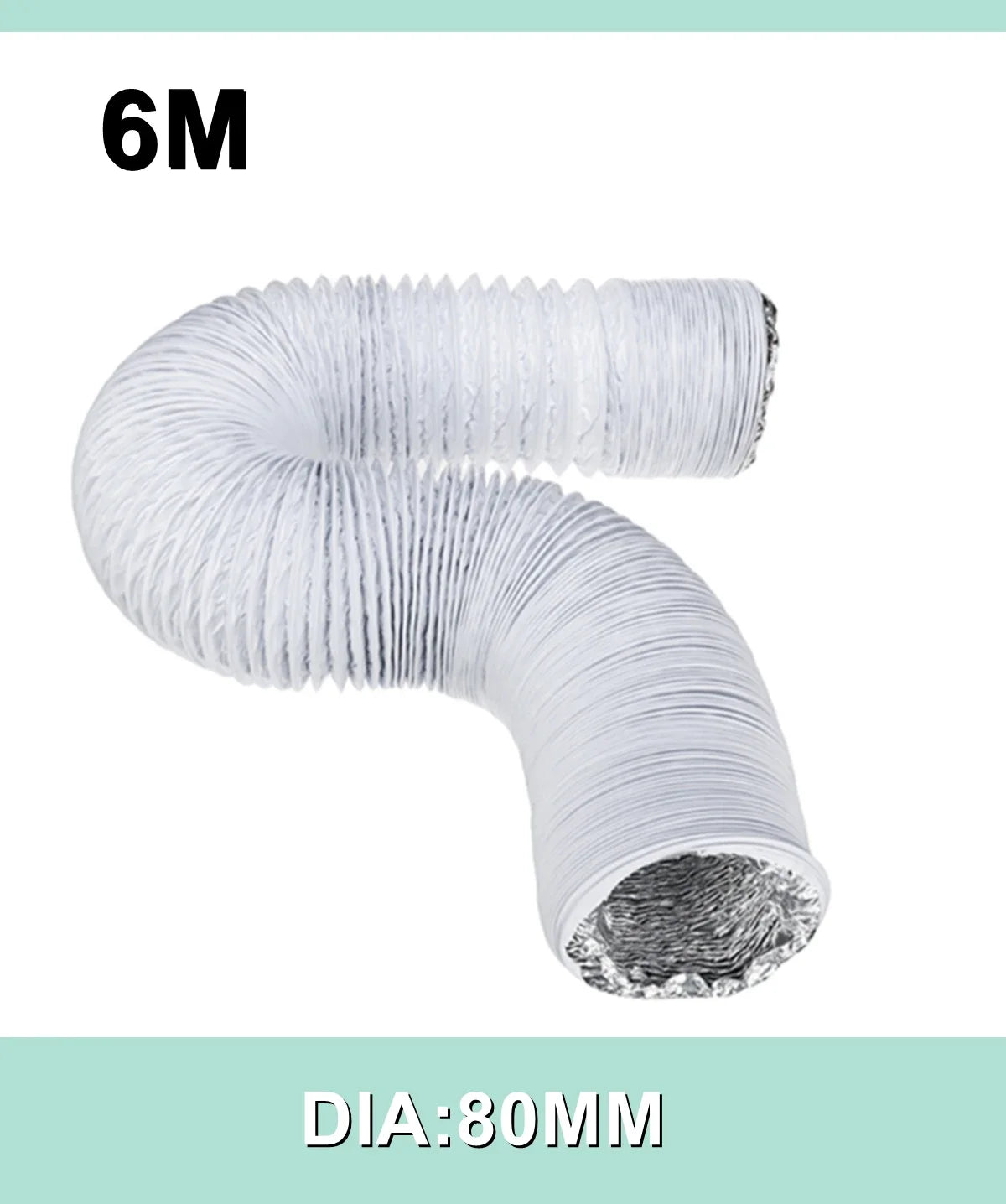 80mm/100mm/110mm/130mm/150mm Portable Air Conditioner Exhaust Vent Pipe Flexible Air Conditioner Exhaust Pipe Vent Hose Outlet