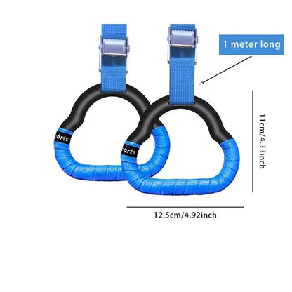 Multi-Function Wall Mounted  Adjustable Fitness Rings Indoor Home Gym Equipment for Pull Ups Dips Stretching & Body Strength