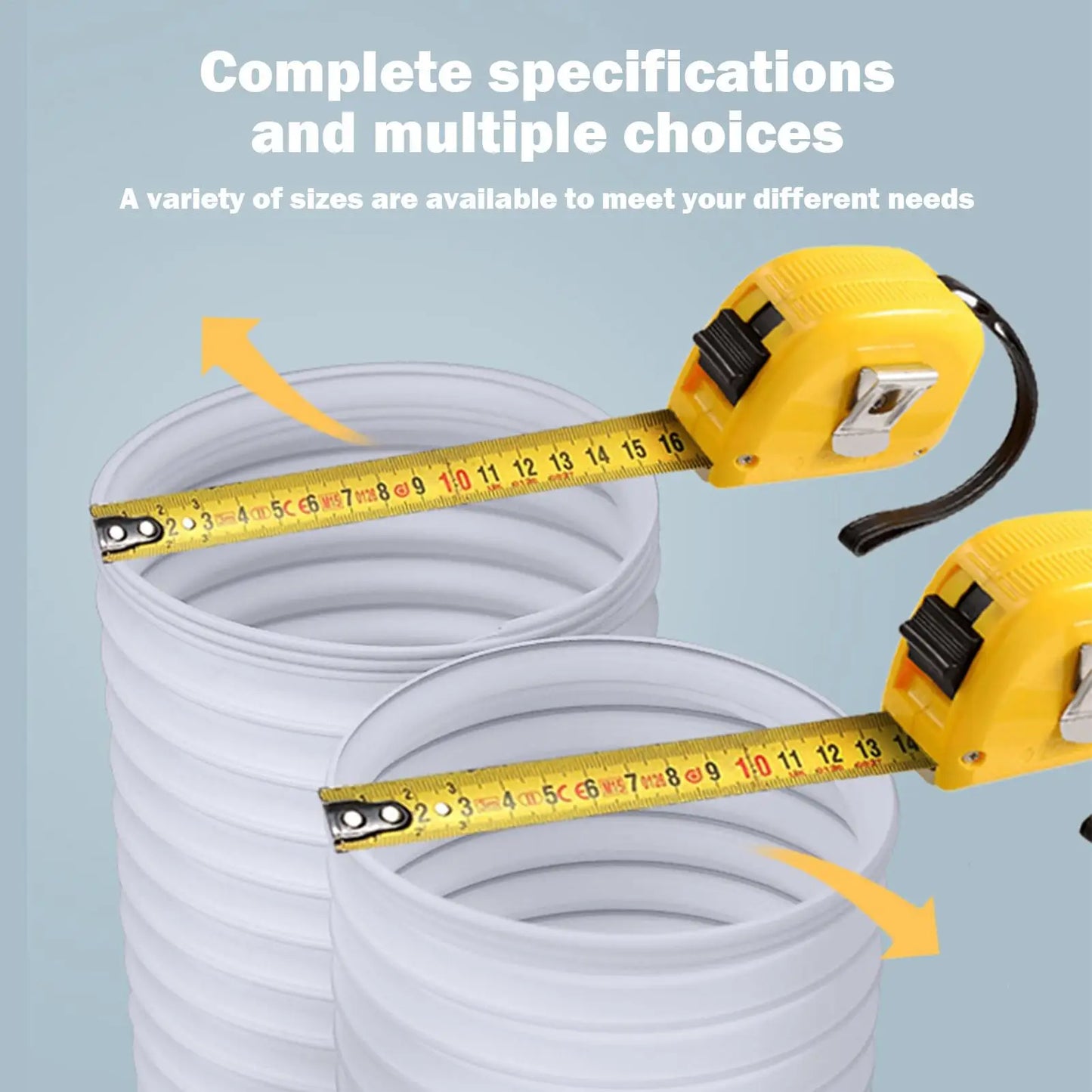 1.5/2/3 M Portable Air Conditioner Window Vent Kit AC Conditioner Exhaust Hose Universal Duct Extension Pipe Air System Vent