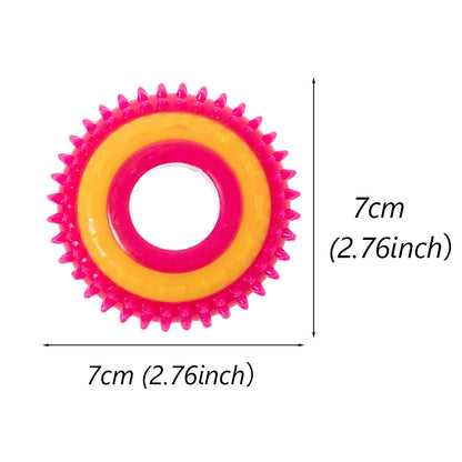 Teething Puppy Dog Chew Toy for Small Dogs Safety Rubber Pet Toys Chihuahua Cat Playing Ball Accessories Suministros Para Perros