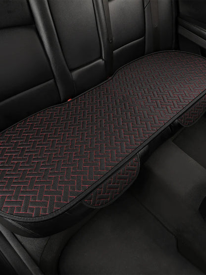Car Seat Cushion, All Season Universal Linen, Driver's Seat Cover, Small Waist, Single Piece Three Piece Set, Half Pack