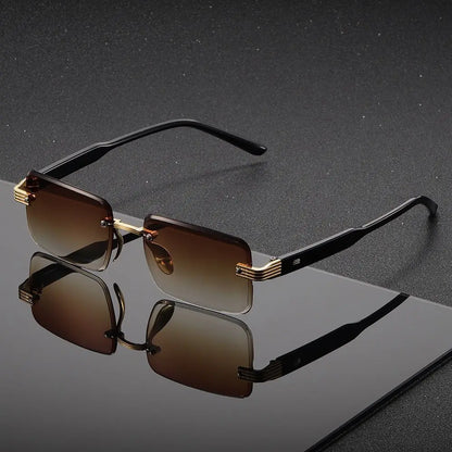 1PC, double beam glasses, fashionable cut-out temples, oversized ultra-light frames, suitable for men and women