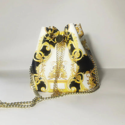 Bucket bag 2024 new casual large-capacity crossbody bag luxury chain shoulder bag women's bag