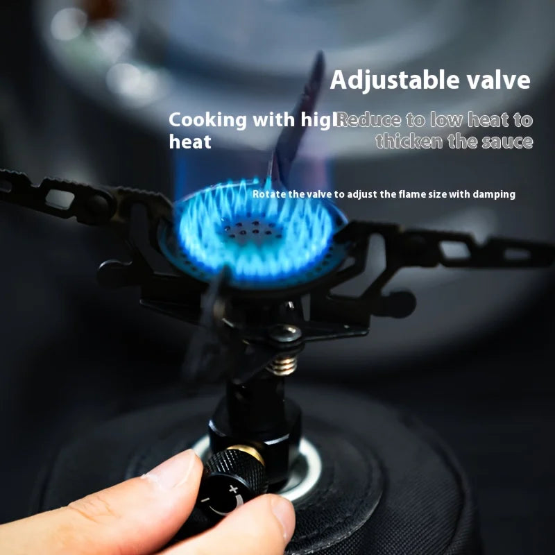 Portable outdoor picnic camping coffee stove, small stove, suitable for camping, lightweight stove mini stove head, butane stove