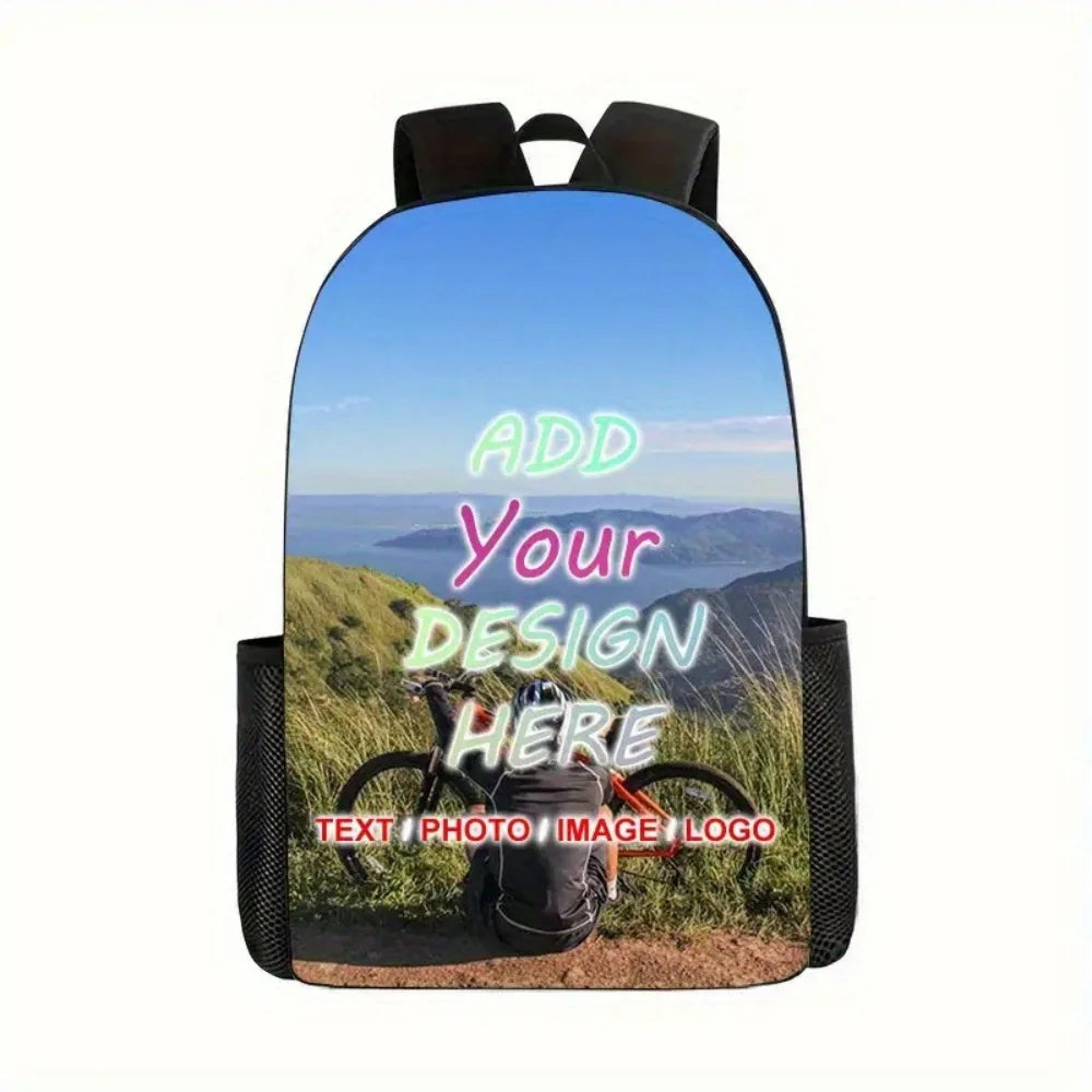 Customizable Personalized Photo Backpack, Multi-Functional Backpack, Suitable for Daily Commute And Hand Washable, Lightweight
