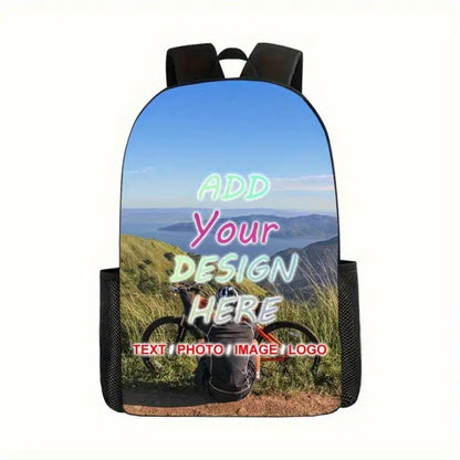 Customizable Personalized Photo Backpack, Multi-Functional Backpack, Suitable for Daily Commute And Hand Washable, Lightweight