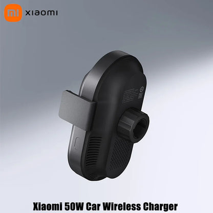 XIAOMI 50W Wireless Car Charger Set | Gravity-activated Mount + Power Cut Protection | Compatible with Multiple Devices