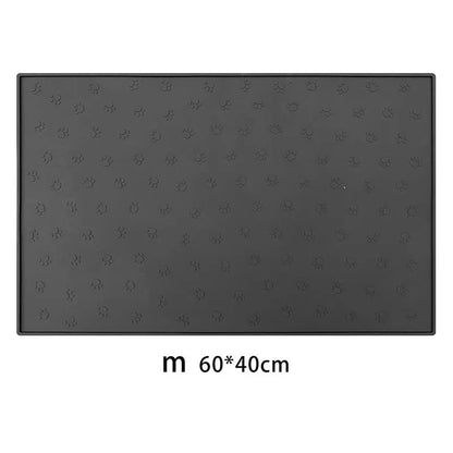 Pet Supplies Silicone Pet Mat Floor Mat Non-slip Waterproof Cat and Dog Feeding Mat Placement Mat Splash-proof Cat Litter Mat