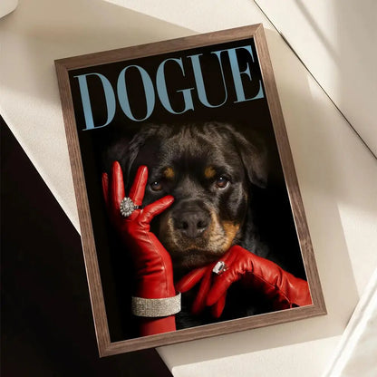 Dogue Painting Calligraphy Canvas Painting Art for Bedroom Living Room Home Decor Wall Decoration Decals Gift