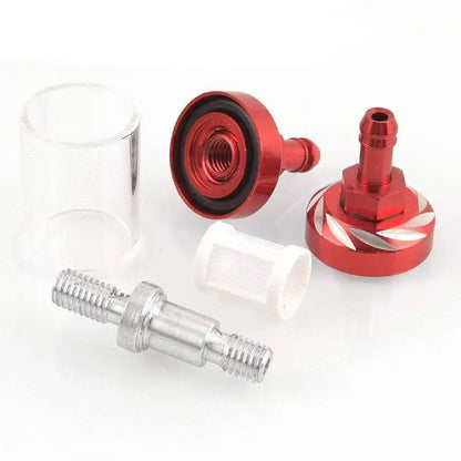 9mm CNC Aluminum Alloy Glass Gas Fuel Oil Filter Moto for Dirt Pit Bike 125/140/150/160cc CRF70 90 110 TTR100 110 KLX65