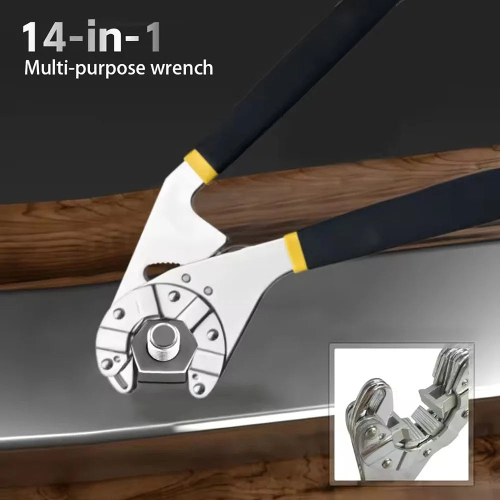6/8 Inch 14 In 1 Magic Wrench Household Automotive Maintenance Adjustable Hand Torque Wrencht Novelty Multifunctional Hand Tool