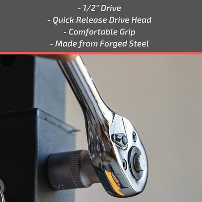 1/4 1/2 3/8 Inch Ratchet Wrench 24 Tooth Drive Ratchet Socket Wrench Tool Multi-funtion DIY Hand Tool Ratchet Handle Wrench