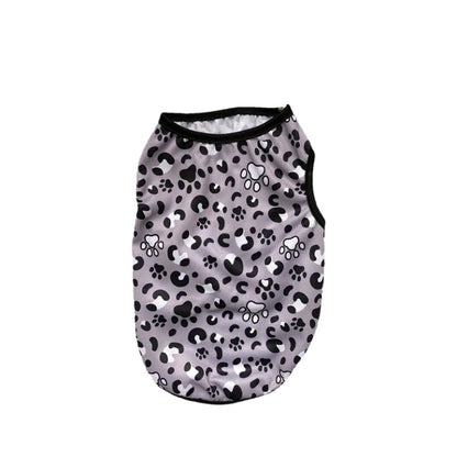 Cat Summer Clothes Breathable Leopard Print Vest For Small Medium Dogs Cats Puppy Clothing Pet Dog Coat Outdoor Costume Beagle