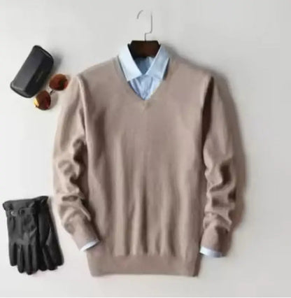 Cashmere Cotton blend sweater men pull homme 2025 autumn winter sweter clothes sueter hombre man pullover sweaters