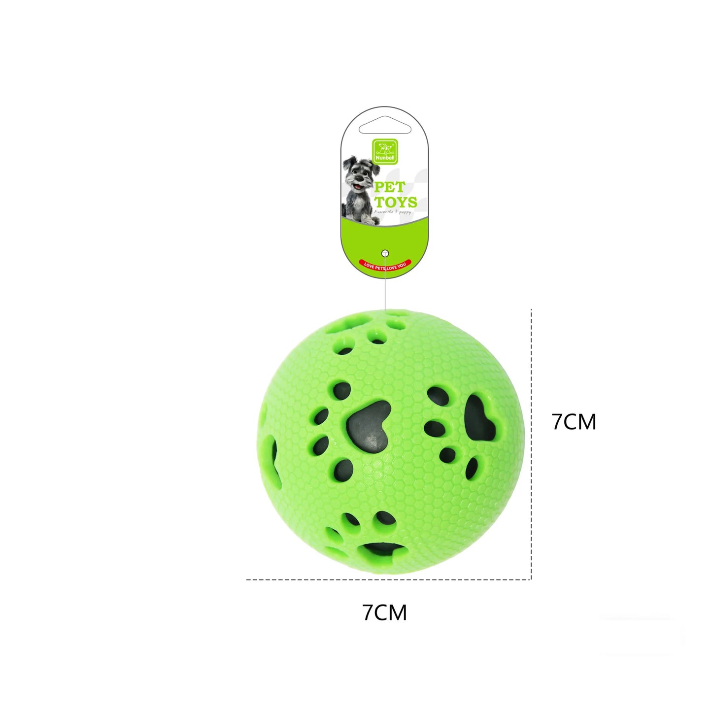 TPR Elastic Toy Ball for Pets Chewable Sound-making Nteractive and Dog Training Dog Interaction To Relieve Boredom Dog Supplies