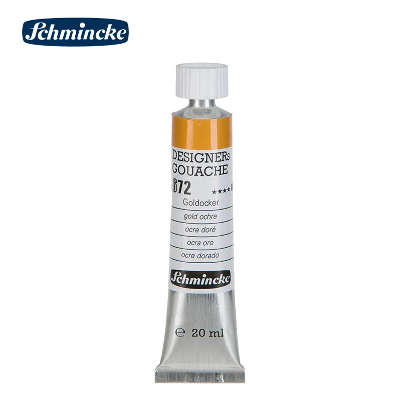 Germany Schmincke Designer Gouache Paint Tube 20ml Opaque Gouache Paint Professional Artist 48 Colors Drawing Art Supplies Cute