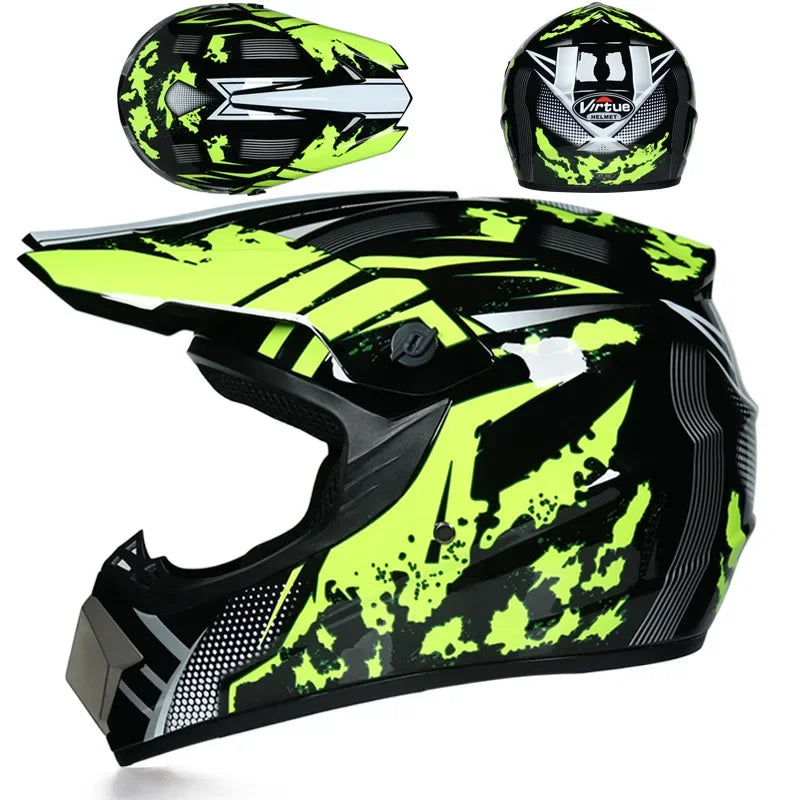 Motorcycle Helmet Children Off-road Helmet For Kids child MotoBike Downhill AM DH Cross safety Helmet Capacete Motocross Casco