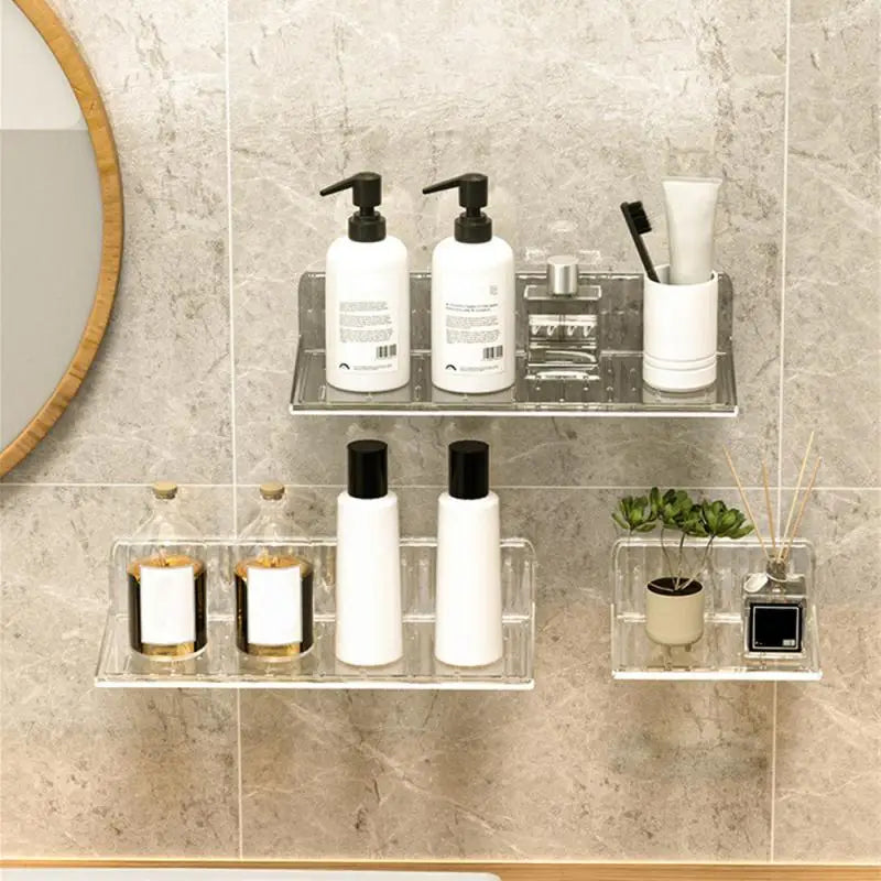 Bathroom Storage Rack Cosmetic Cotton Display Mirror Cabinet Storage Universal Storage Environmentally Friendly Material