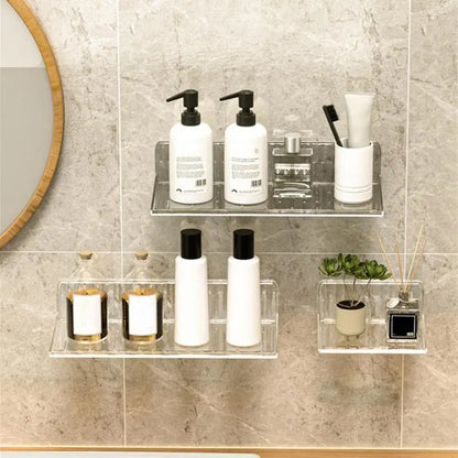 Bathroom Storage Rack Cosmetic Cotton Display Mirror Cabinet Storage Universal Storage Environmentally Friendly Material