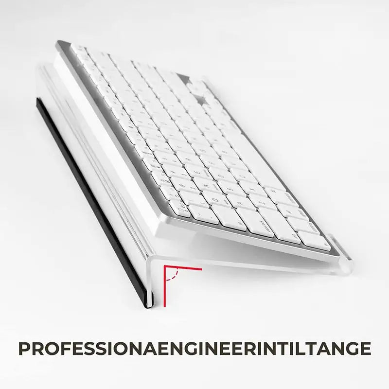 Acrylic PC Keyboard Display TrayTilted Keyboard Holder Clear Game Essential Keyboard RiserStand Notebook Computer KeyboardFeet