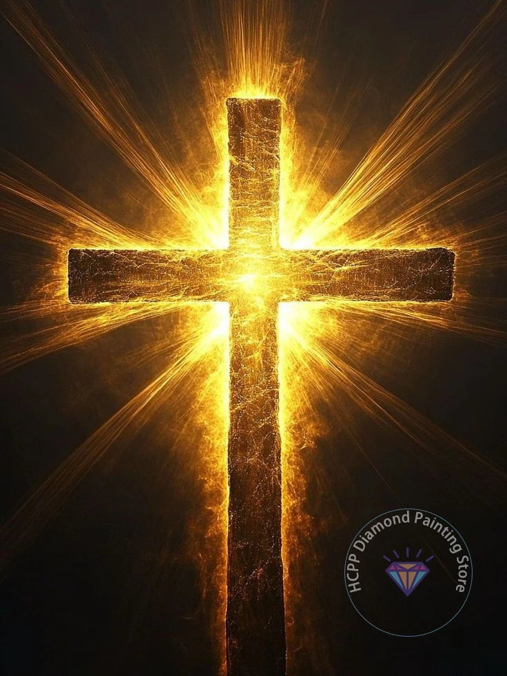 Jesus Christ Cross Diamond Painting Kit 5D DIY Diamond Embroidery Cross Stitch Handmade Art Gift Crafts Home Decor Gift