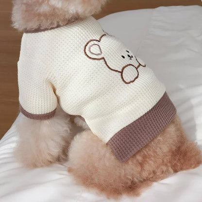 Cute Couple Dog Clothes For Dog Dresses Pet Shirt Waffle Cat Dog Shirt Puppy Pet Skirt Clothing For Dogs Cats Chihuahua Yorkie