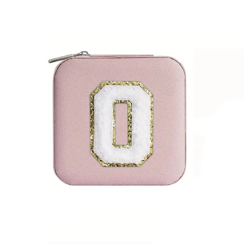 New Creative Letter Jewelry Box Portable Travel Ring Necklace Stud Earrings Storage Box