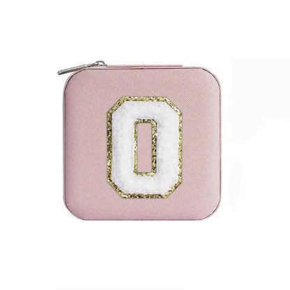 New Creative Letter Jewelry Box Portable Travel Ring Necklace Stud Earrings Storage Box
