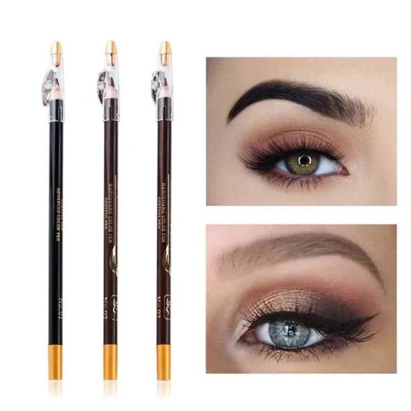 Pencil For Men's Beard Edge Hairline Razor Trace Barber Shape Accessories With Sharpener Hair Line Pen Makeup Eyebrow Pencil